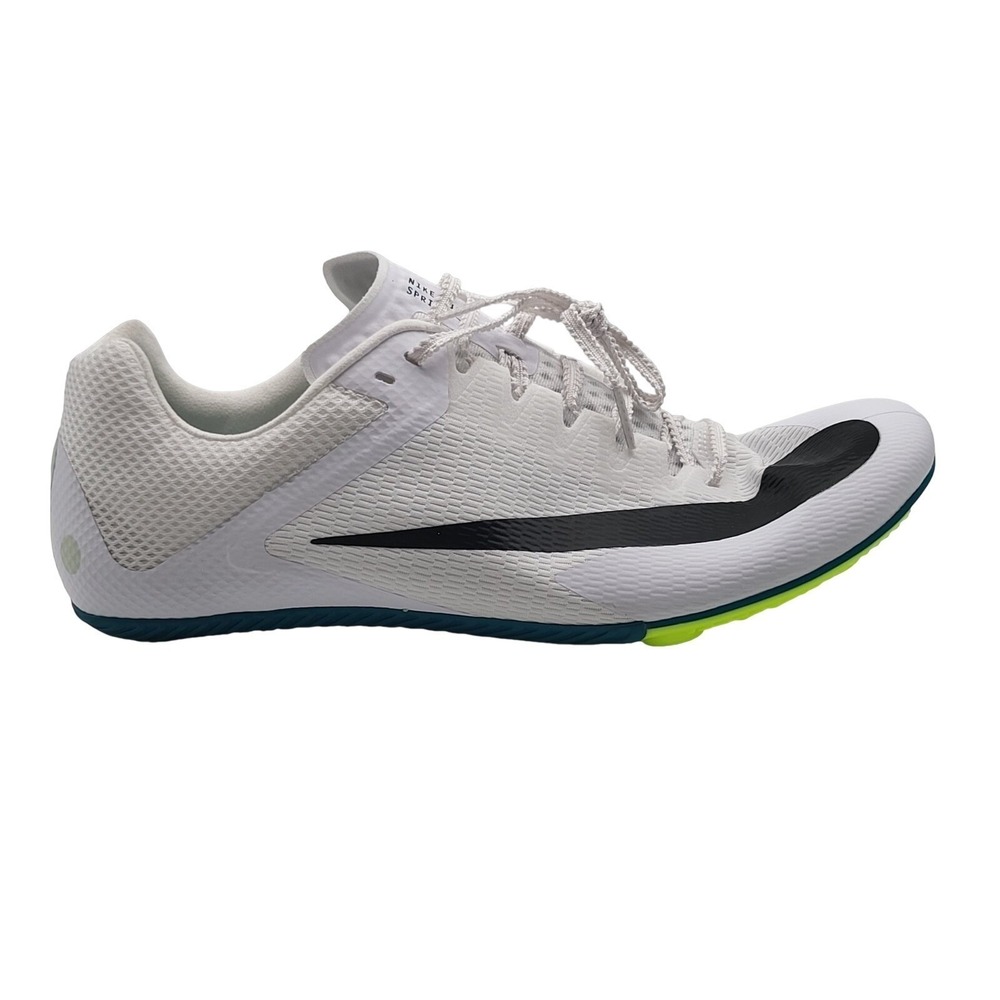 Nike Zoom Rival Sprint Men's 12‎ Track Spikes White Black Spruce FZ9663-102